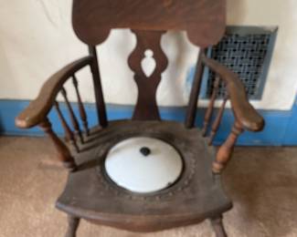 Antique potty chair... you don't see these every day!