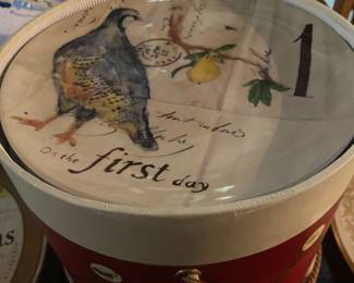 new! 12 days of Christmas plates