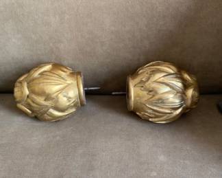 Gold leaf finials