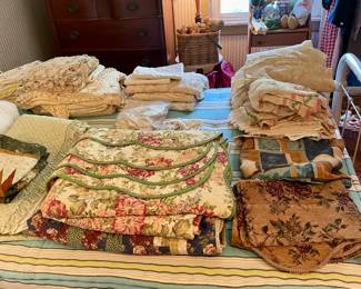 Draperies and quilts