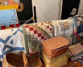Quilts and baskets