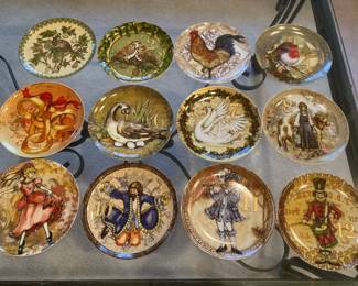 Pottery Barn 12 days of Christmas plates