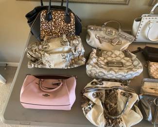 Coach, Guess and Michael Kors handbags