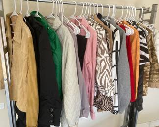 Women's coats, sweaters and blouses