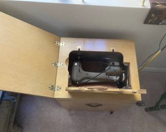 Montgomery Ward sewing machine and table