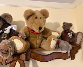 Our client was homebound for some time. QVC was a y to keep busy! There are MANY collectible bears and more! Here is a series of Boyd Bears! All are in near mint condition!