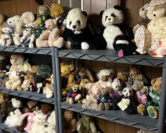 Our client was homebound for some time. QVC was a y to keep busy! There are MANY collectible bears and more! All are in near mint condition!