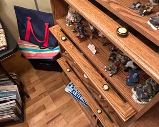 This is a great modern barristers bookcase filled with a lovely Boyd Bears Collectible collection!