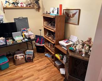 The front bedroom is filled with SEWING/KNITTING accessories! 