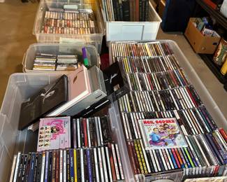 We have HUNDREDS of Cd's, Cassettes, 8-Tracks and Albums! (33 and 78) Also some really nice out of print gift box sets too!