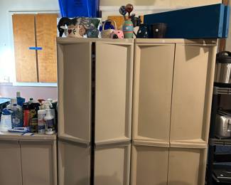 Three HEACY DUTY PLASTIC Cupboards! ALL for sale!