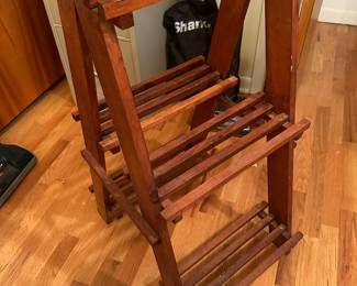 A very nice wooden ladder plant/display stand! Very sturdy!