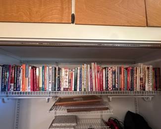 This is just another shot of the HUNDREDS of cookbooks! This collection is VAST! Hardcover/Softcover ~ Vintage/Modern ~ and EVERYTHING IN BETWEEN! There are so many cookbooks, we will be having special pricing for them!