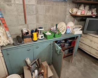 Great old work bench cabinet!