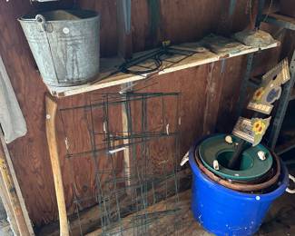 More old tools, and garden/yard supplies!