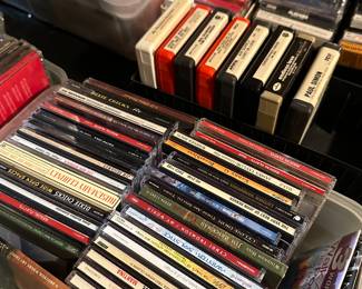 A large assortment of LP's, 78's, 8-Tracks, Cassettes and CD's!