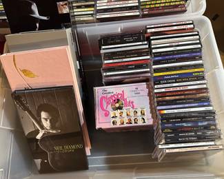 We have HUNDREDS of Cd's, Cassettes, 8-Tracks and Albums! (33 and 78) Also some really nice out of print gift box sets too!
