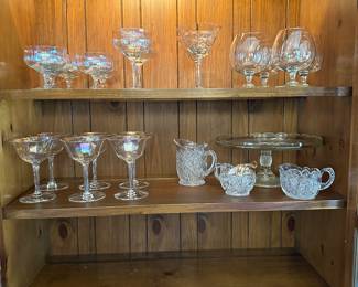 Some absolutely beautiful crystal stemware and cut glass! 