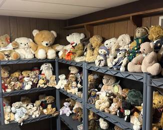 Our client was homebound for some time. QVC was a y to keep busy! There are MANY collectible bears and more! All are in near mint condition!