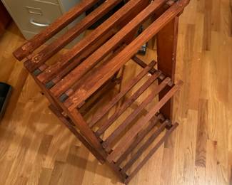 A very nice wooden ladder plant/display stand! Very sturdy!