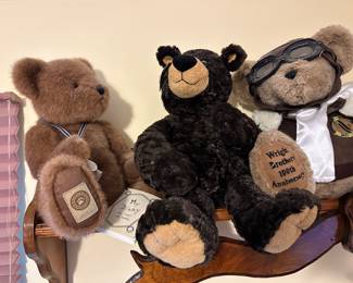 Our client was homebound for some time. QVC was a y to keep busy! There are MANY collectible bears and more! Here is a series of Boyd Bears! All are in near mint condition!