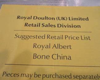 Bone China Set - Royal Doulton