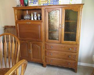 Vintage Cabinet with Drop Front Desk