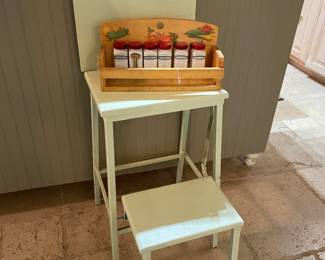 Retro Stool, Condiment Set