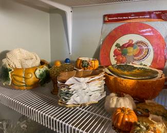 Lots of Fall or Thanksgiving Dishes & Serveware