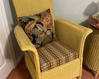 Yellow Wicker Chair