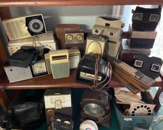 Handheld radio collection, viewmaster collection