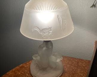 Squirrel Frosted Glass Lamps