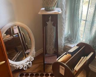 Mirror, Magazine Rack/Stand, Plant Stand