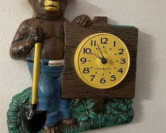 Vintage Smokey the Bear Wall Clock