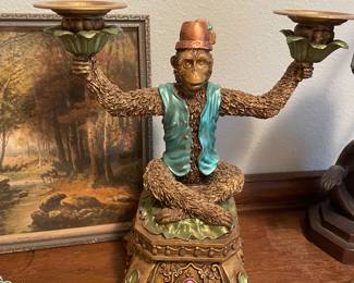 Monkey Candle Holder