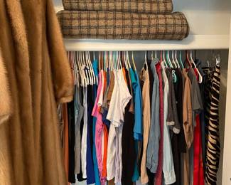 LL Bean couch covers, Mink coat, clothing, Old Navy