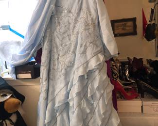 Custom silk gown