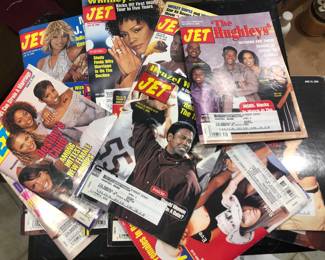 Vintage Jet Magazines; Whitney Houston; Beyonce: Dennis Rodman; Deon Sanders; Destiny's Child; And more