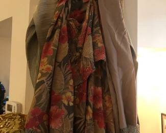 Custom silk and hand beaded gown