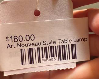 Art Nouveau style table lamp
