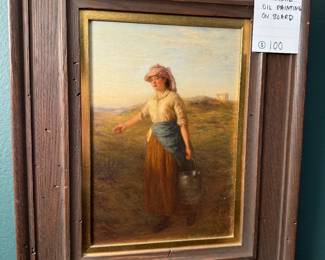 Original framed oil painting on board