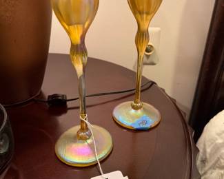 Strini iridescent candlesticks