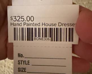 Hand-painted house dresser