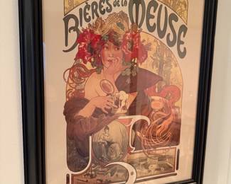 Bieres de la meuse framed art