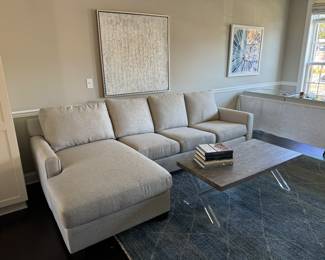 King Hickory Upholstered Sectional Sofa (LAF Chaise - 37"W x 64"D x 32" Back Height / RAF Sofa - 77"W x 37"D x 32" Back Height)