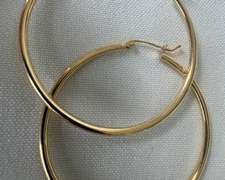 14K Gold Hoop Earrings