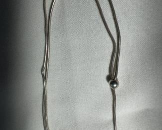 Sterling Silver Drop Necklace