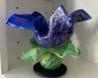 Glass Flower Sculpture by April Wagner 2018