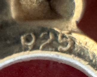 Sterling Silver & Kashmir Ruby Earrings