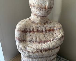 Abstract Human Profile Ceramic Sculpture by Beth Ozarow